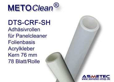 METOCLEAN DTS-CRF-0762SH, Adhäsiv-Rollen, 762 mm breit, 4 Rollen/Box, perforiert